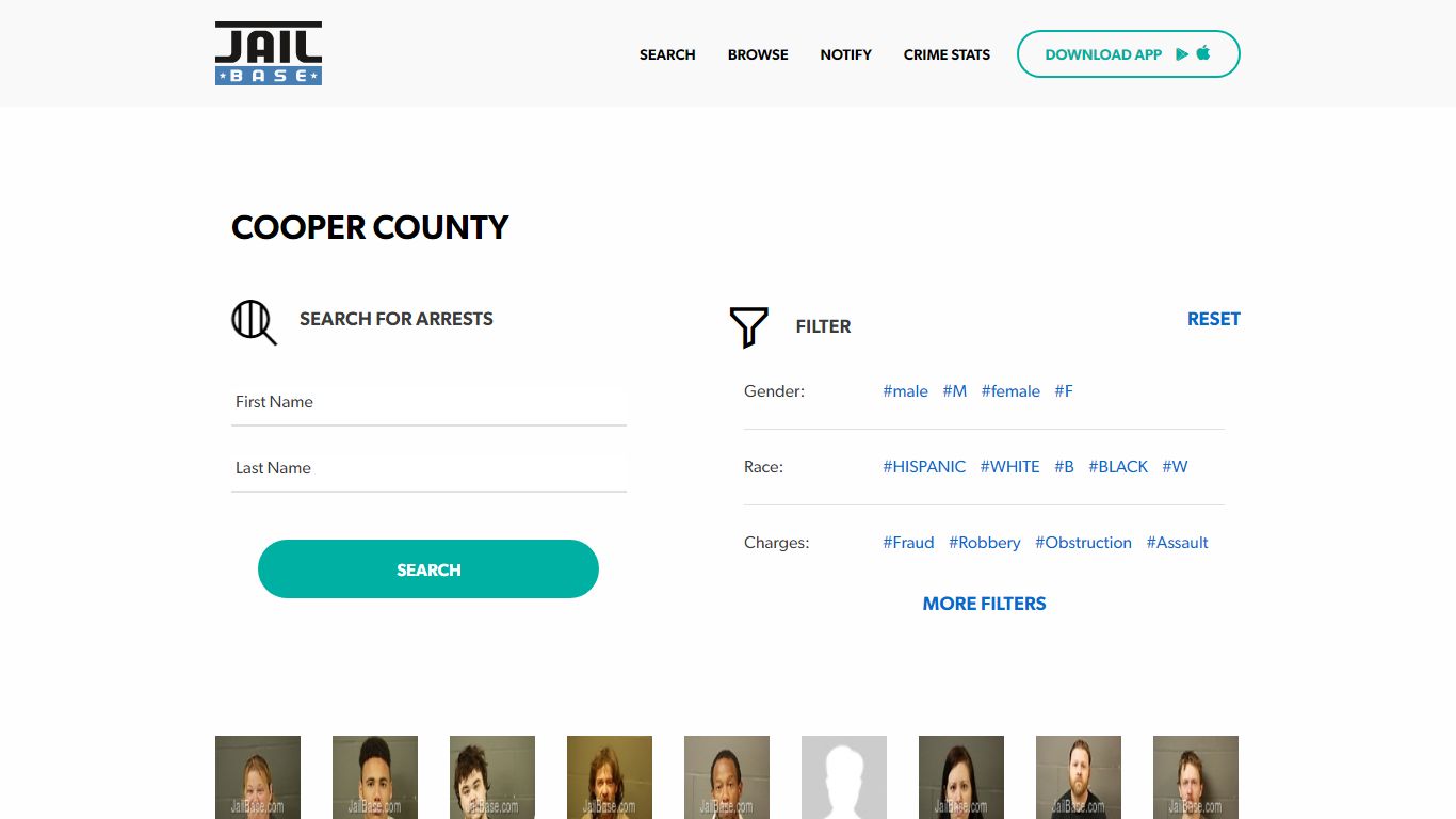 Cooper County Jail Inmate Search and Mugshots | JailBase